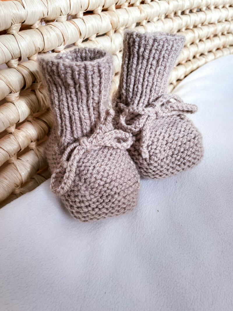 chaussons pour bébé en tricot